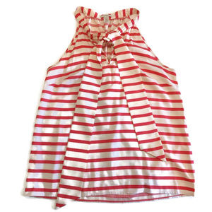 J. Crew Silk Striped Bow Cami | Size 6